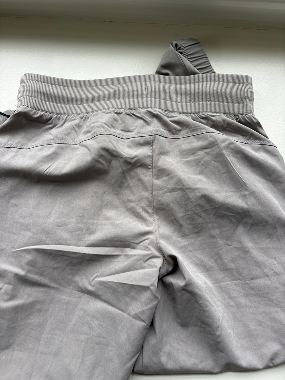 Women’s Grey Drawstring Jogger Pants - Lightweight Comfort - Picture 3 of 3